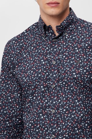 Camisa regular fit - Harmont & Blaine - Azul marino