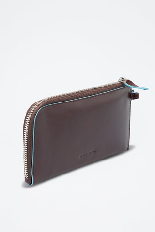 Cartera de piel - Piquadro - Marrón oscuro