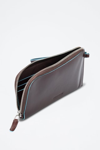 Cartera de piel - Piquadro - Marrón oscuro