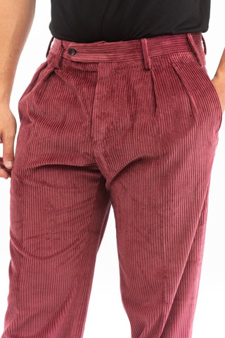 Pantalón de pana - Incotex - Burdeos