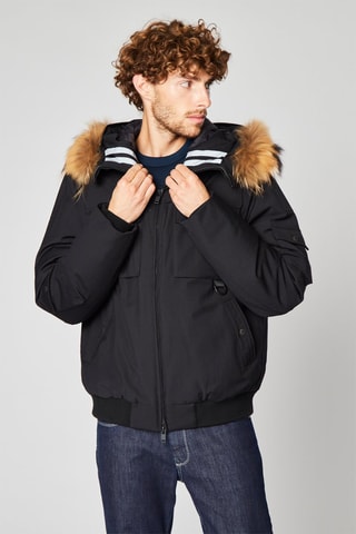 Chaqueta con capucha - Harmont & Blaine - Blanco y negro