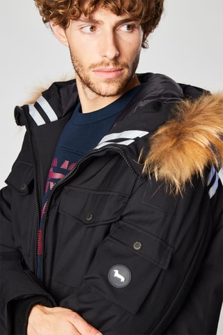 Chaqueta con capucha - Harmont & Blaine - Blanco y negro
