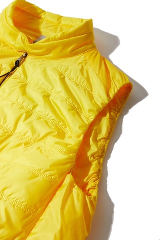 Anorak slim fit sin mangas - Incotex - Amarillo