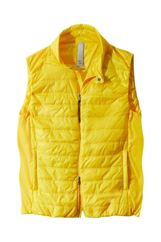 Anorak slim fit sin mangas - Incotex - Amarillo