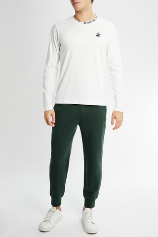Camiseta - Beverly Hills - Blanco y azul