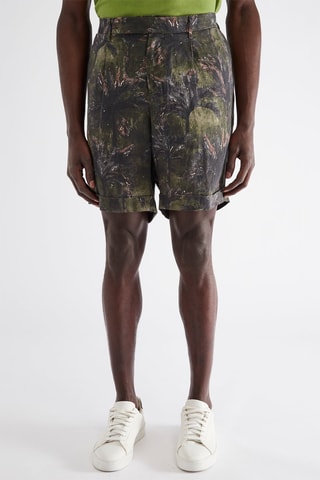 Bermudas de lino - Harmont & Blaine - Negro y verde
