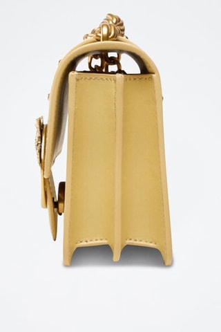 Bandolera de piel bovina - Dorado y amarillo