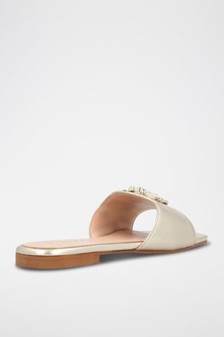 Sandalias de piel caprina - Dorado