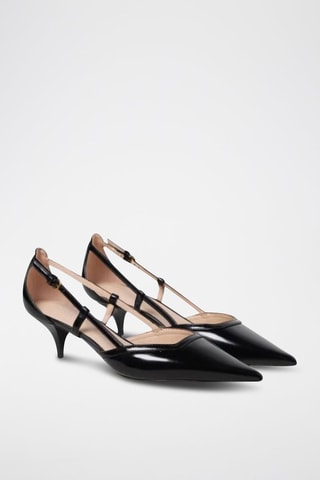 Zapatos con brillo de tacón - Negro