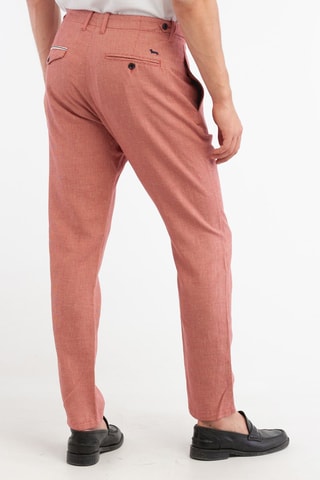 Pantalón chino de lino - Harmont & Blaine - Rosa