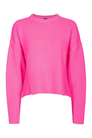 Jersey de lana y cachemir - Fucsia