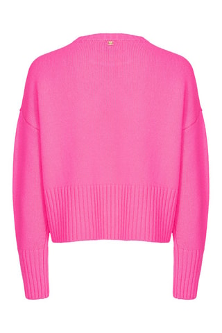 Jersey de lana y cachemir - Fucsia