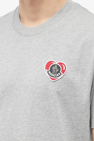 Camiseta Heart - Moncler - Gris