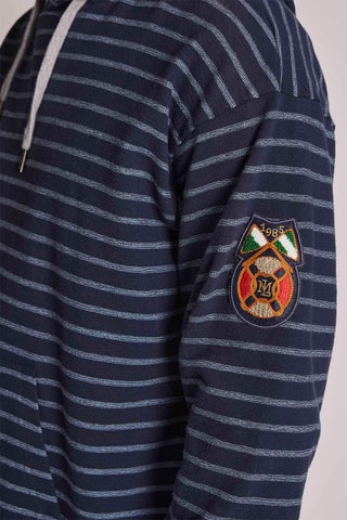 Sudadera polar con capucha - Azul marino