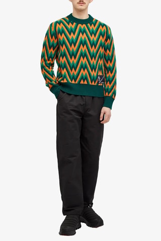 Jersey de lana Monogram - Moncler - Verde