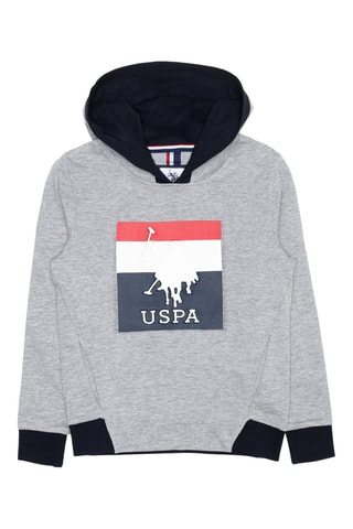 Sudadera con capucha - US Polo - Gris
