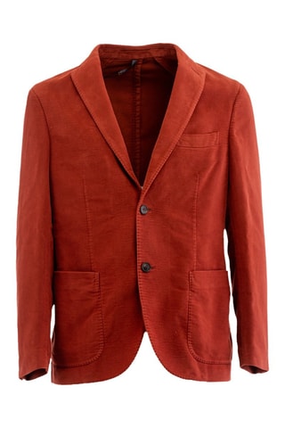 Chaqueta slim fit - Incotex - Rojo