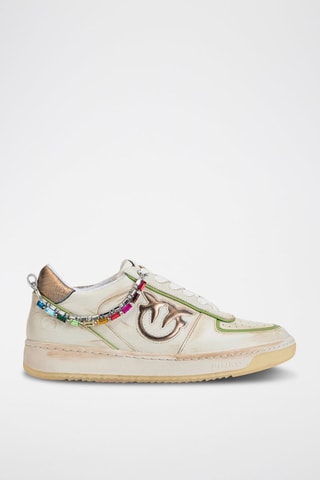 Zapatillas de piel - Blanco