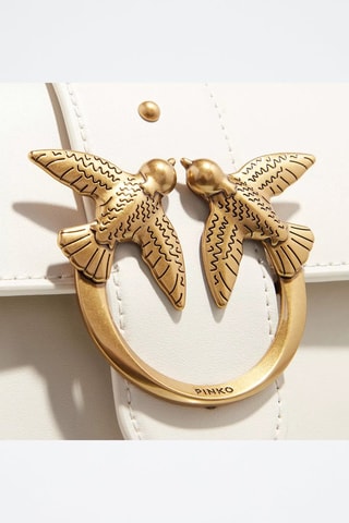 Bolso de piel Love Mini Icon Simply - Blanco