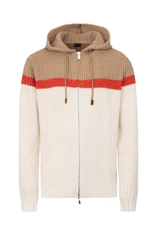 Cárdigan con capucha - Dan John - Beige