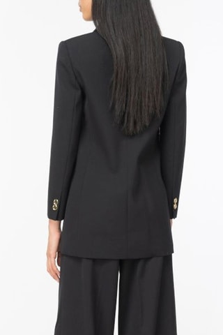 Chaqueta de lana - Negro y dorado
