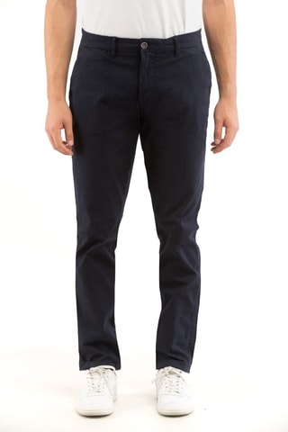 Pantalón chino - Harmont & Blaine - Azul marino y blanco