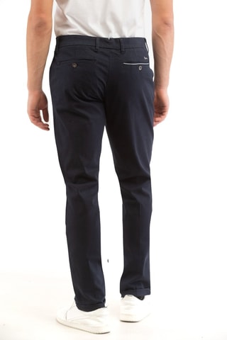 Pantalón chino - Harmont & Blaine - Azul marino y blanco