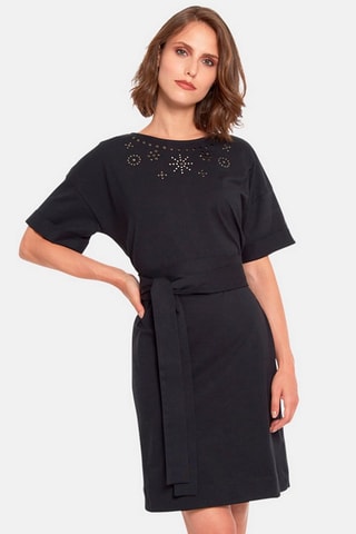 Vestido recto - Negro