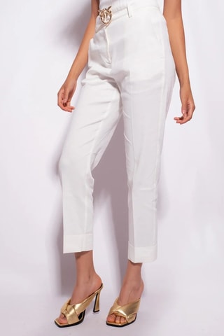 Pantalón de lino - Blanco