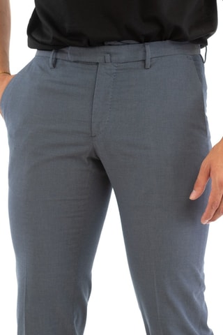 Pantalón slim fit - Incotex - Azul y gris