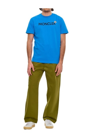 Pantalón recto Drawstring - Moncler - Verde
