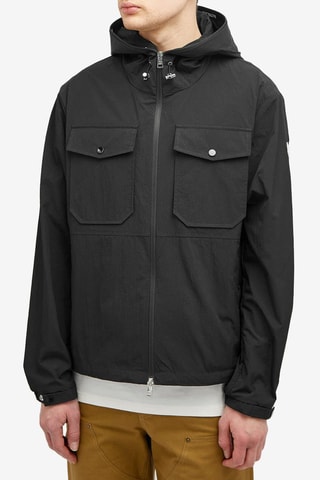 Chaqueta con capucha Plessur - Moncler - Negro