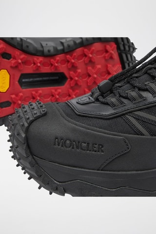 Zapatillas altas de piel Trailgrip GTX Low Top - Moncler - Negro y rojo