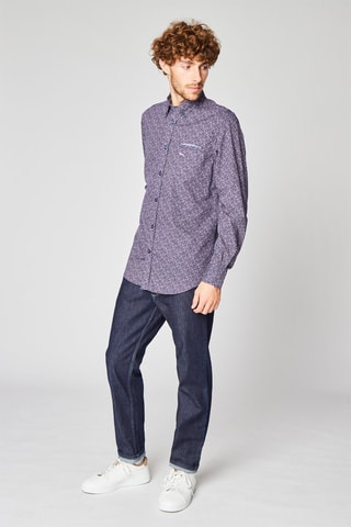 Camisa floral - Harmont & Blaine - Azul marino