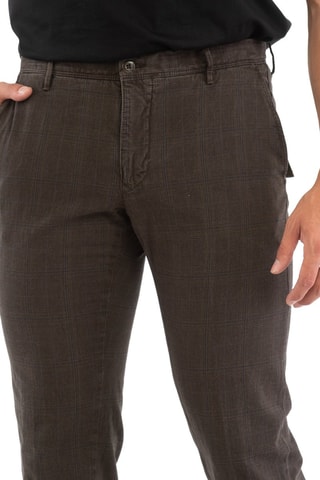 Pantalón slim fit - Incotex - Marrón oscuro