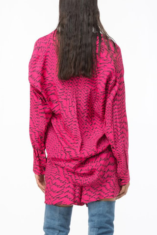 Camisa larga - Pinko - Fucsia