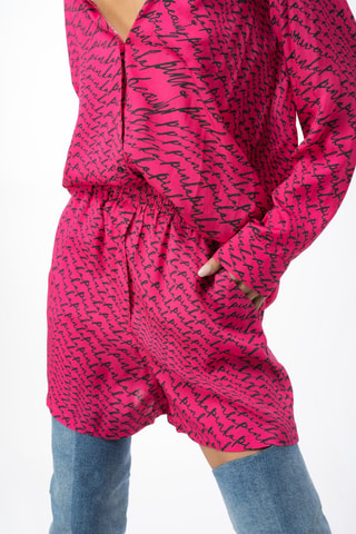 Camisa larga - Pinko - Fucsia