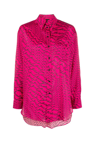 Camisa larga - Pinko - Fucsia