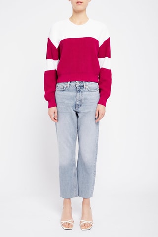Jersey - Emporio Armani - Beige y fucsia