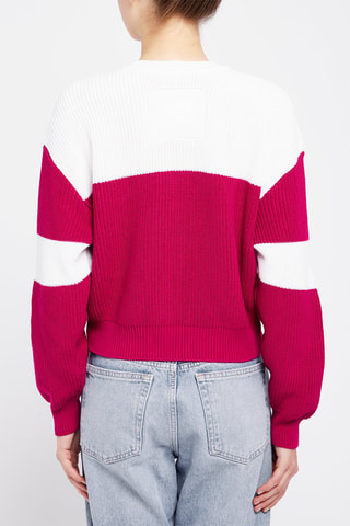 Jersey - Emporio Armani - Beige y fucsia