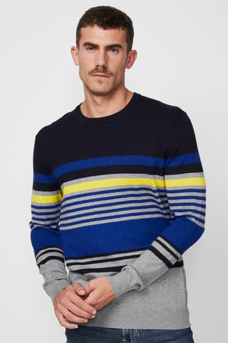 Jersey - US Polo - Azul y gris