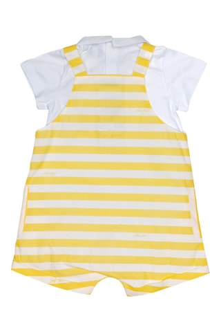 Peto corto - Emporio Armani - Blanco y amarillo