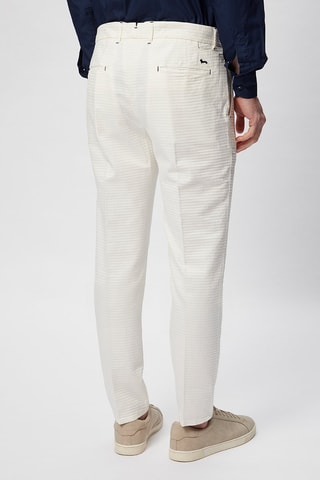 Pantalón recto - Harmont & Blaine - Blanco y negro