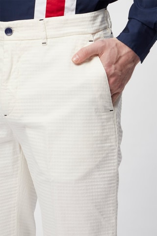 Pantalón recto - Harmont & Blaine - Blanco y negro