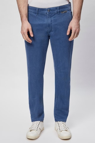 Pantalón recto - Harmont & Blaine - Azul y gris