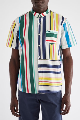 Camisa - Harmont & Blaine - Blanco y verde