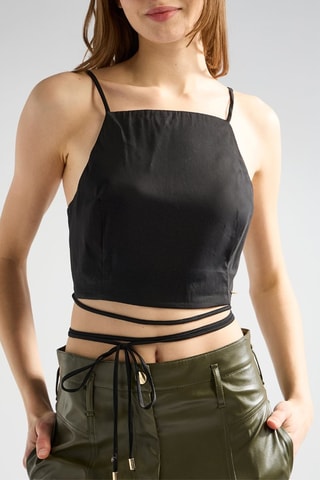 Crop top - Pinko - Negro