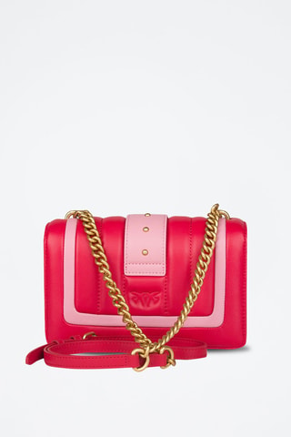 Bolso de piel - Rojo y rosa