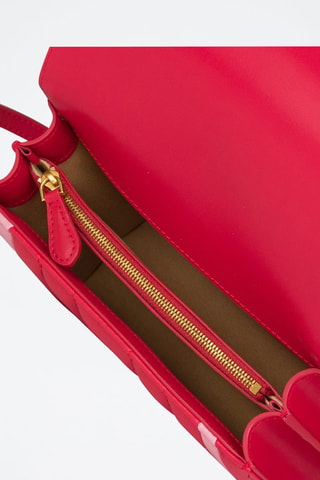 Bolso de piel - Rojo y rosa