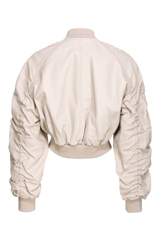 Cazadora de piel ovina - Beige